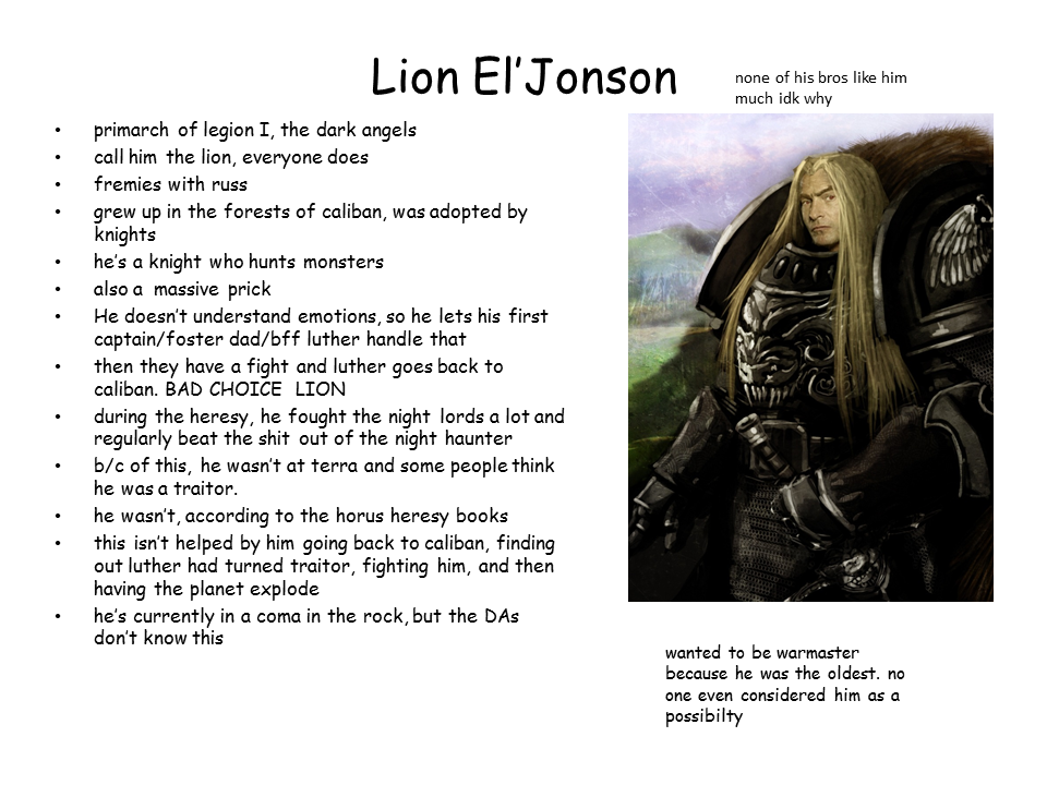 Lion El'Jonson by David Guymer meme
