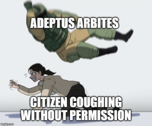 Adeptus Arbites meme