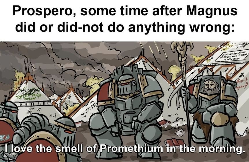 Space Wolves on Prospero meme