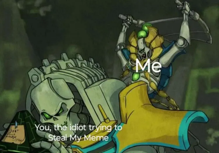 Trazyn and Orikan meme